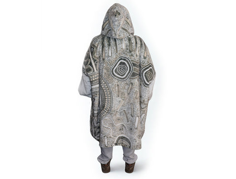 Camping under the Moonlight Oversize Hooded Blanket
