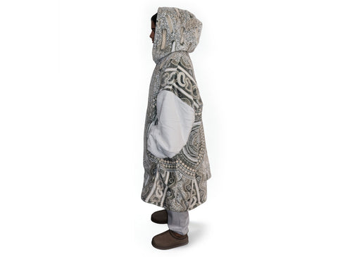 Camping under the Moonlight Oversize Hooded Blanket