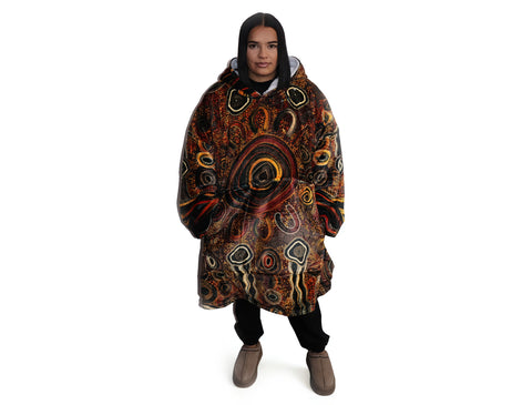 Connection to Country Oversize Hooded Blanket