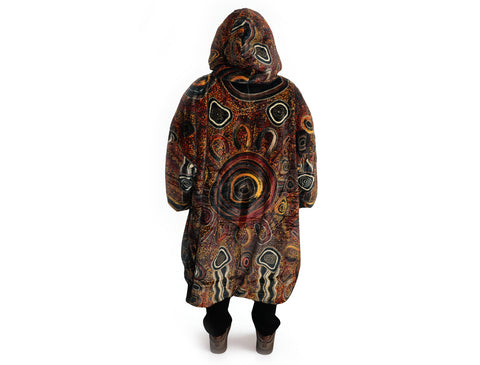 Connection to Country Oversize Hooded Blanket