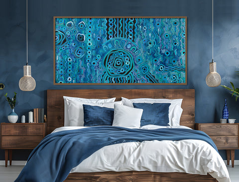 Blue Rain (Print) by Kelly