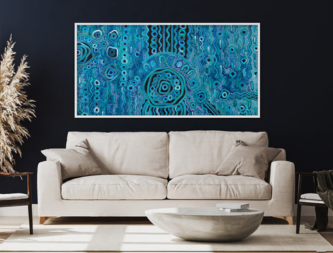 Blue Rain (Print) by Kelly